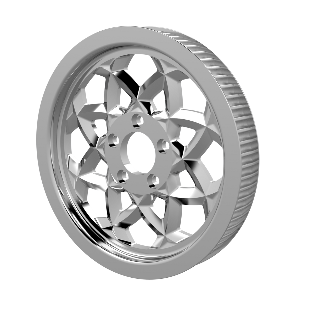 Aurora pulley in chrome