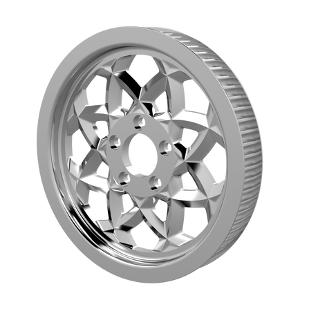 Aurora pulley in chrome