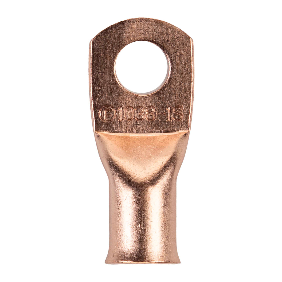Install Bay Copper Uninsulated Ring Terminal 1/0 Gauge 3/8 inch - CUR1038