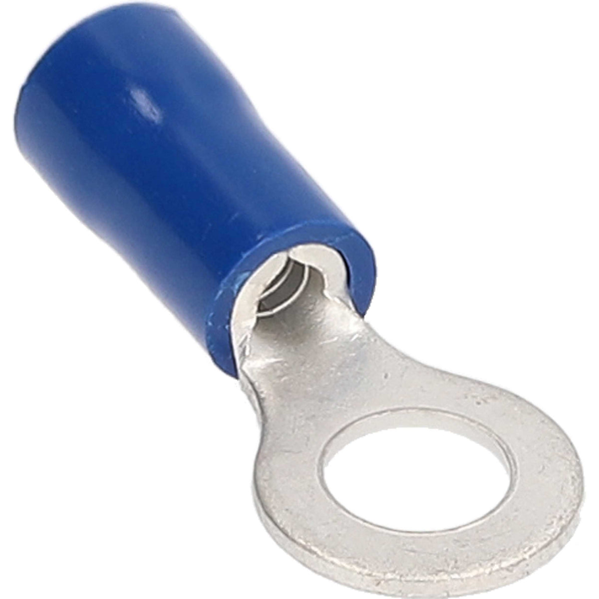 Install Bay Blue Vinyl Ring Terminal 16-14 Gauge #6 - Package of 100 - BVRT6