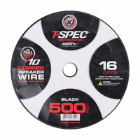 T-Spec V10 OFC Speaker Wire | 16 AWG | 500 ft. | Black - V10SW16500-BK