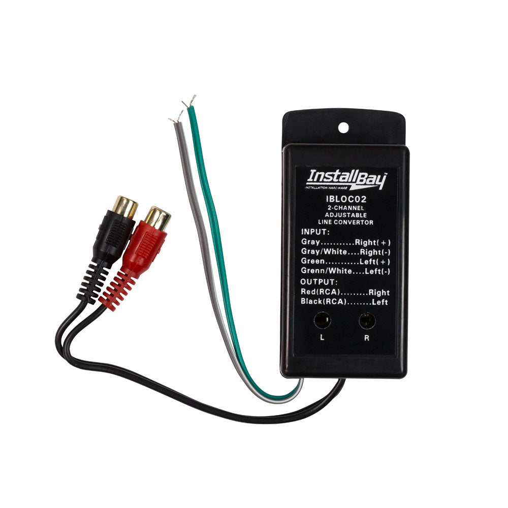 Install Bay 2 Channel 80 Watt Adjustable Level Converter - Each - IBLOC02