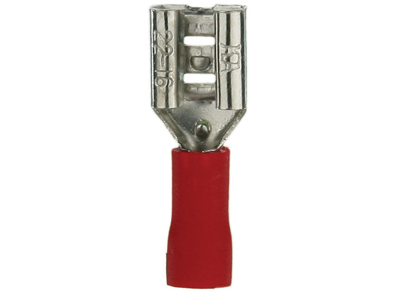 Install Bay Red Vinyl Female Quick Disconnect 22-18 Gauge .205 - RVFD205