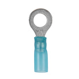 Install Bay Heat Shrink Blue Ring Terminal 16-14 Gauge 1/4 inch - HSBRT14