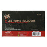 Metra Round Motorcycle Headlights with Black Face and Partial Halo - BC-703B