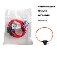 Install Bay ATM Fuse Holder With Cover 16 Gauge - Package of 10 - ATFH16MC-10