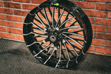 21X5.5" BLACK DOUBLE CUT DIRTY SPOKE (2024+ HD TOURING)