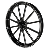 Centerfold Harley Softail | Dyna | Sportster Black Double Cut Wheels