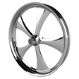 Classic Bulldog Fat Tire Chrome Wheels