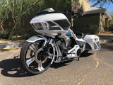 21 Inch Contraband Black Double Cut Harley Wheel