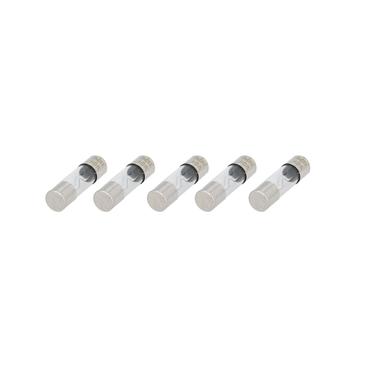 Raptor Mid Series Nickel-Plated AGU Fuses | 60A | 5 Pack - RAGU60-5
