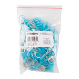 Install Bay Heat Shrink Blue Ring Terminal 16-14 Gauge 3/8 inch - HSBRT38