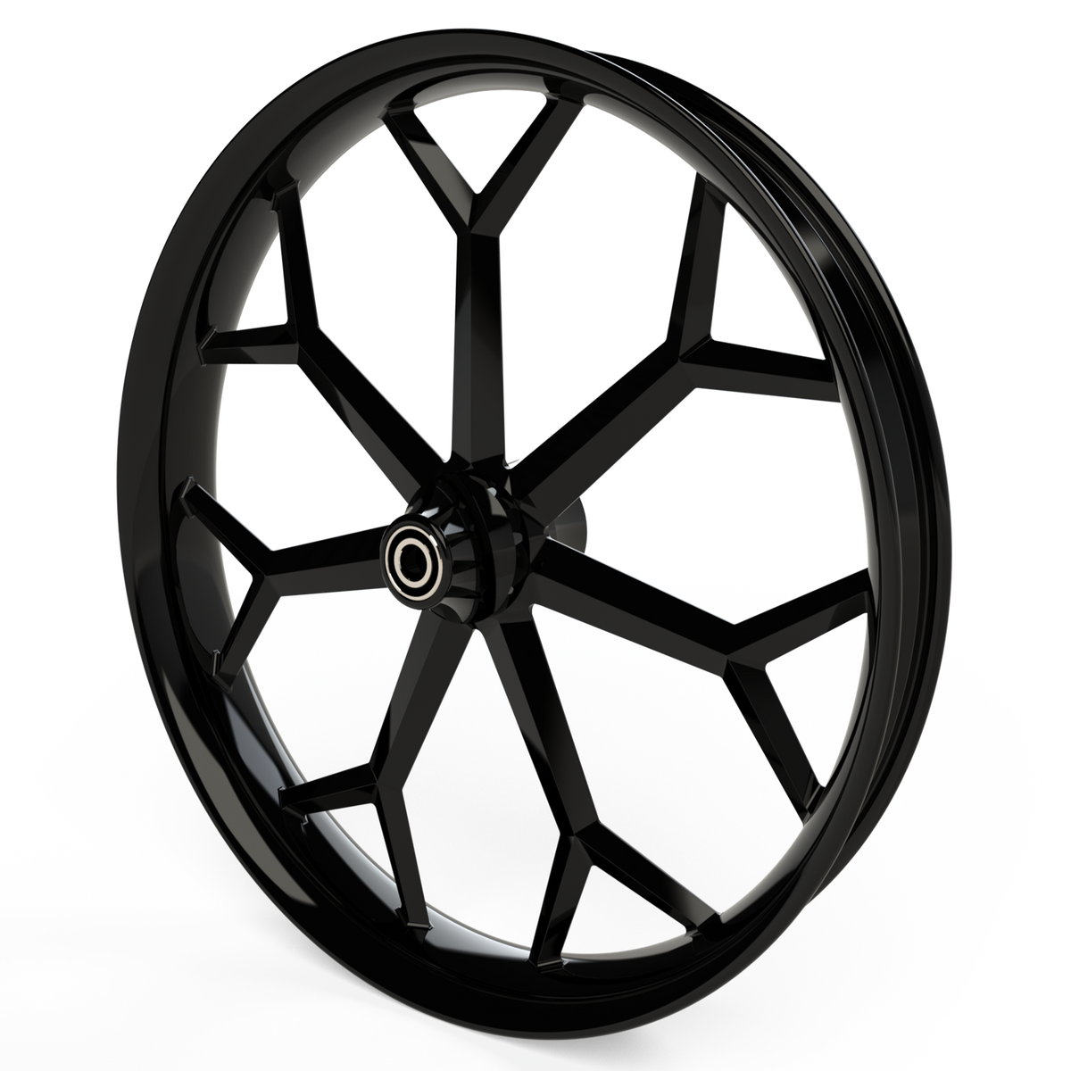 Deception Harley Touring Black Wheels