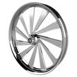 Derailed Bulldog Fat Tire Chrome Wheels