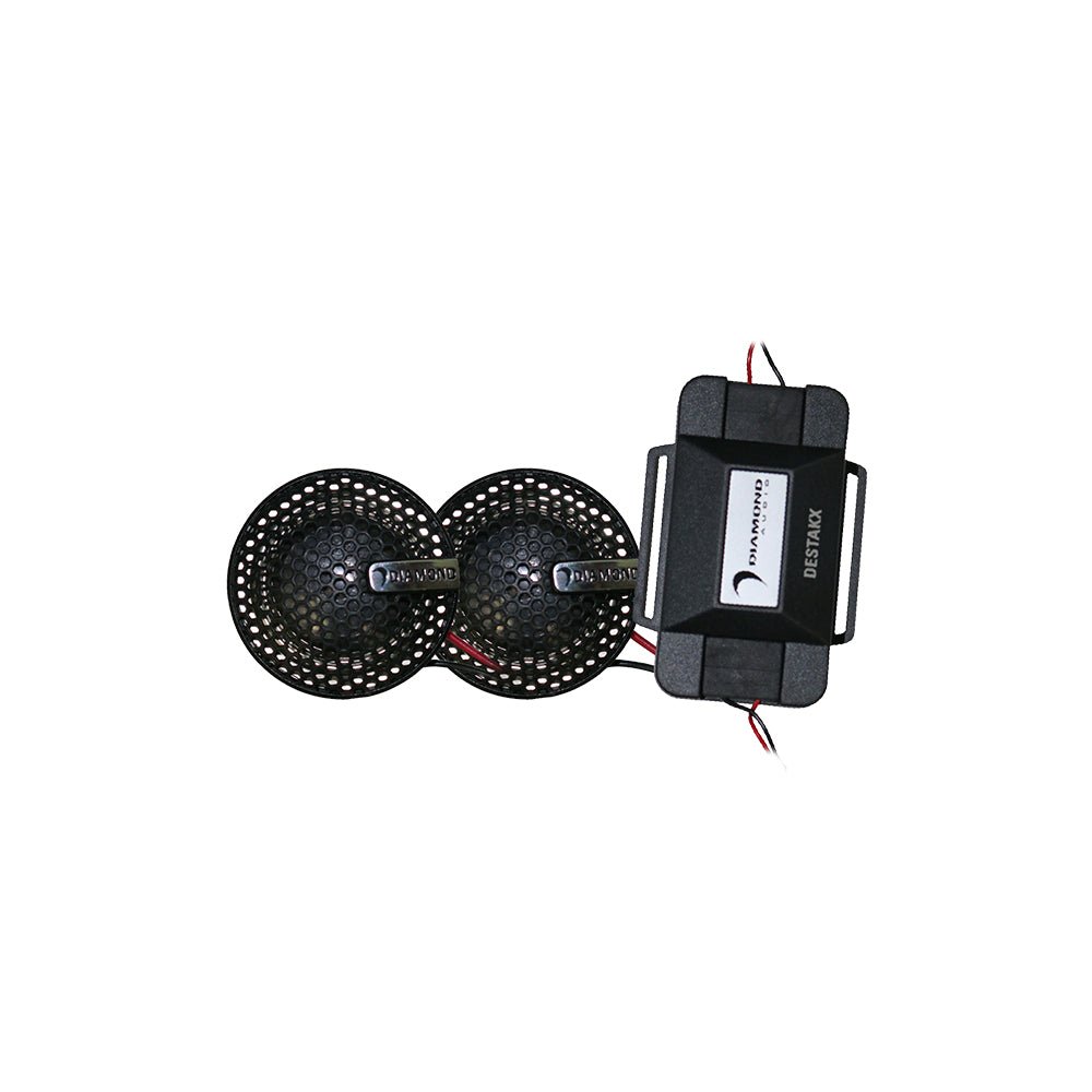 Diamond Audio 1" (25mm) Add-on Aluminum Dome Tweeter Kit with Crossover - DESTAK