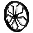 Diablo Harley Softail | Dyna | Sportster Black Double Cut Wheels
