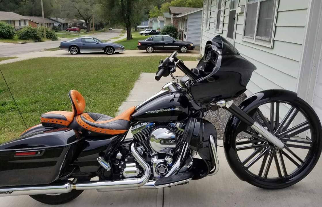 Dirty Deeds Harley Softail | Dyna | Sportster Black Double Cut Wheels
