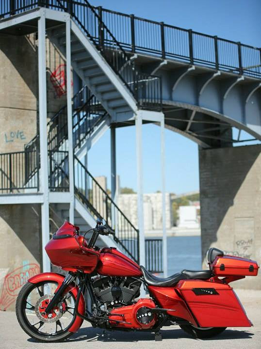 Dirty Hooker matching rotor on motorcycle wheel