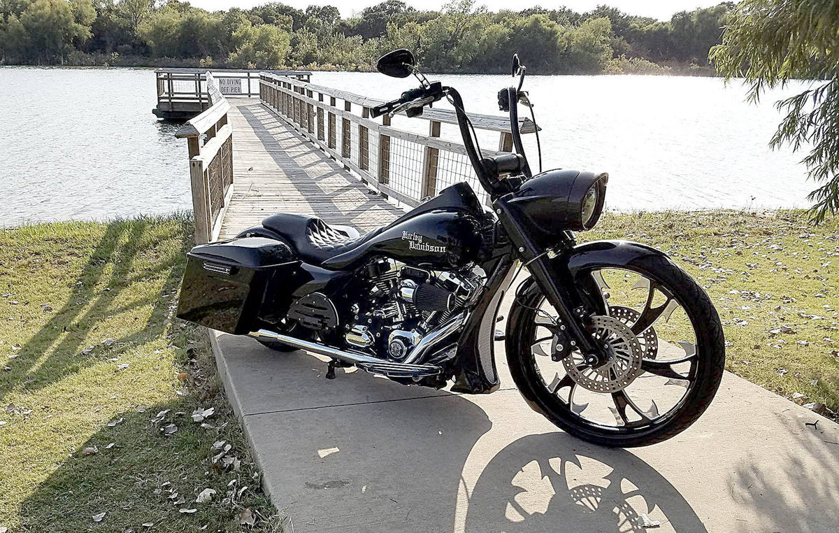 Dirty Hooker Harley Touring Black Double Cut Wheels