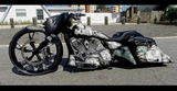16 Inch Dirty HKR Black Double Cut Harley Wheel
