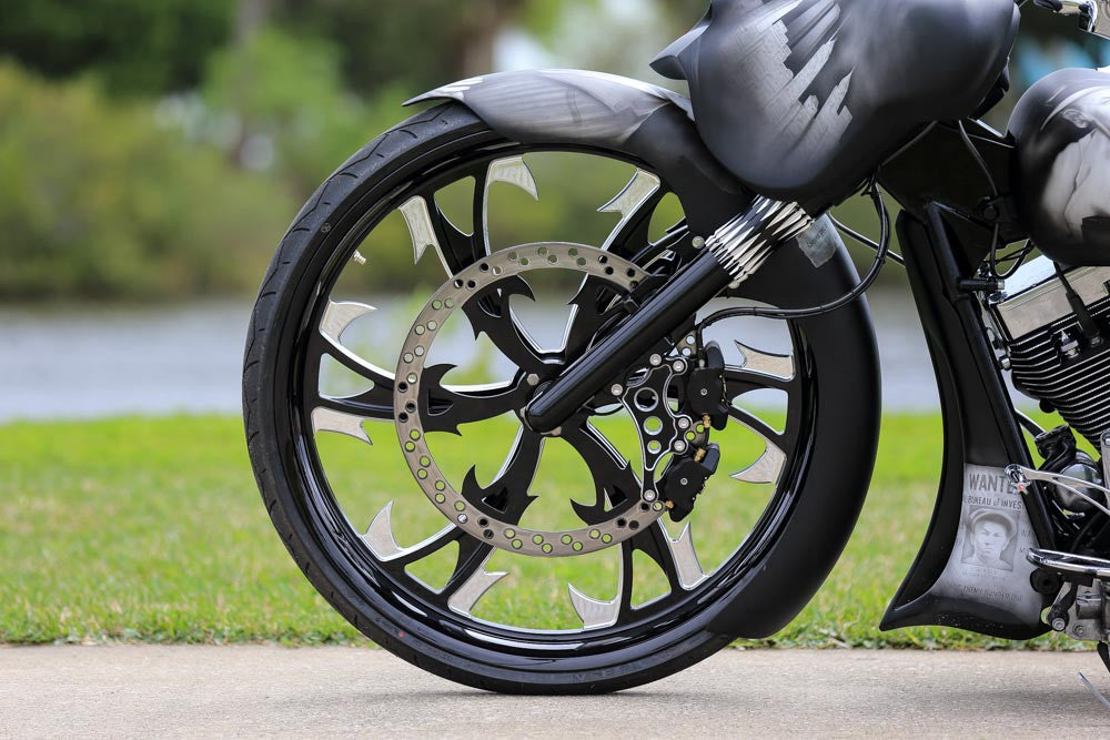 Dirty Hooker Harley Touring Black Double Cut Wheels