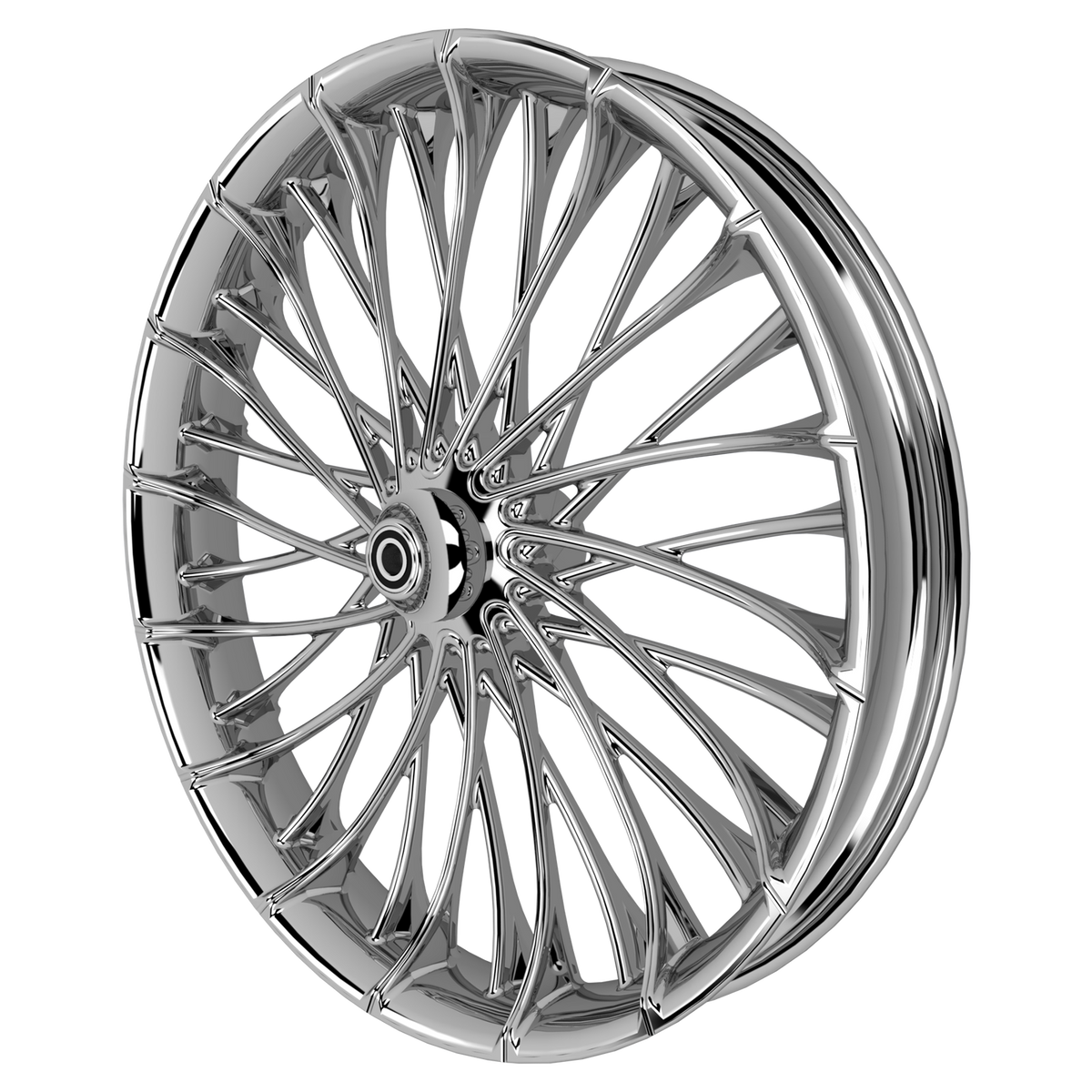 Dirty Spoke 3D Indian Chrome Wheels