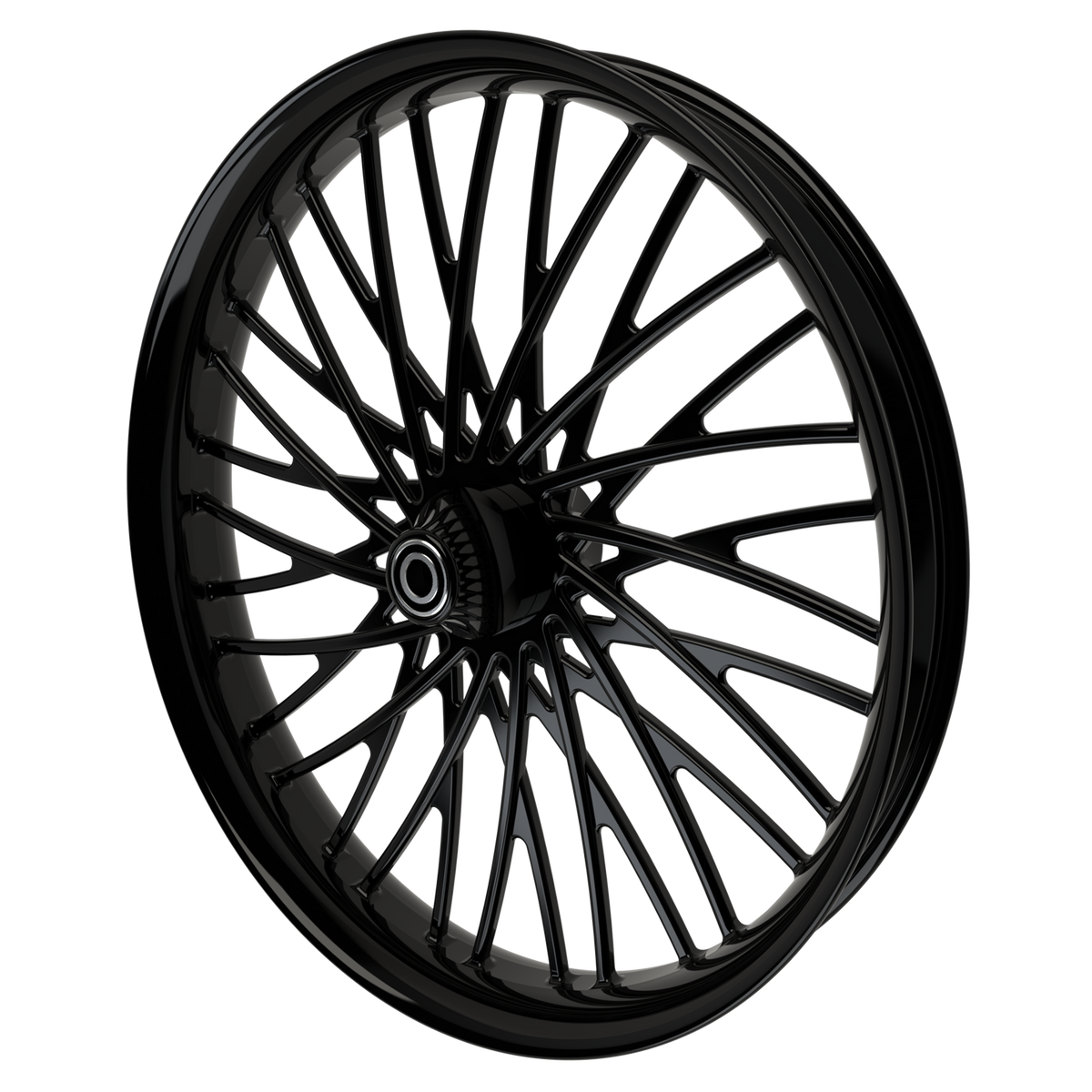 26 Inch Dirty Spoke Black Harley Wheel