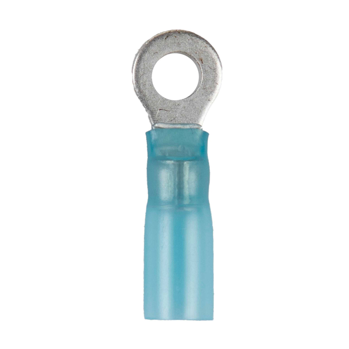 Install Bay Heat Shrink Blue Ring Terminal 16-14 Gauge #8 - HSBRT8