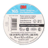 Install Bay 3M165 Vinyl Tape 10Pk 3/4 Inch X 60 FT .006 In/Po - 3M165-10