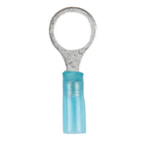 Install Bay Heat Shrink Blue Ring Terminal 16-14 Gauge 3/8 inch - HSBRT38