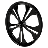 Eclipse Harley Softail | Dyna | Sportster Black Double Cut Wheels