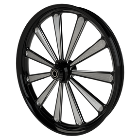 Elliptical Illusion Bulldog Fat Tire Black Double Cut Wheels