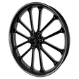 Excalibur Harley Softail | Dyna | Sportster Black Double Cut Wheels