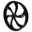 F22 Harley Softail | Dyna | Sportster Black Double Cut Wheels