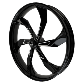 F22 3D Indian Black Double Cut Wheels