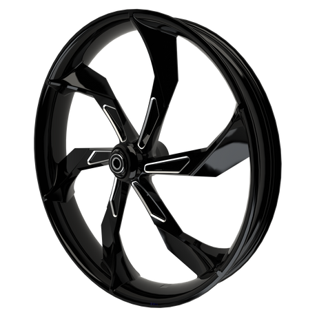 F22 3D Indian Black Double Cut Wheels