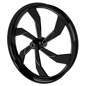 F22 Harley Touring Black Double Cut Wheels