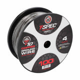 T-Spec V10 OFC Tinned Ground Wire | 4 AWG | 100 ft. | Black - V10GW-4100