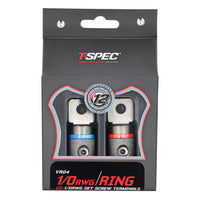 T-Spec V12 Heavy Duty Set Screw Ring Terminal | 1/0 AWG | 2 Pack - VR04