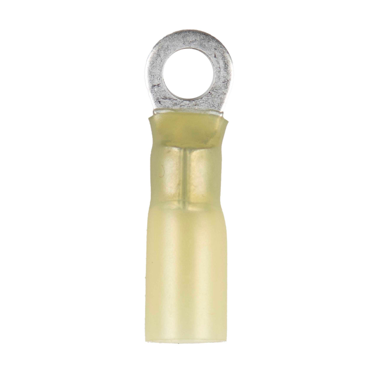 Install Bay Heat Shrink Yellow Ring Terminal 12-10 Gauge #10 - HSYRT10