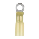 Install Bay Heat Shrink Yellow Ring Terminal 12-10 Gauge #10 - HSYRT10