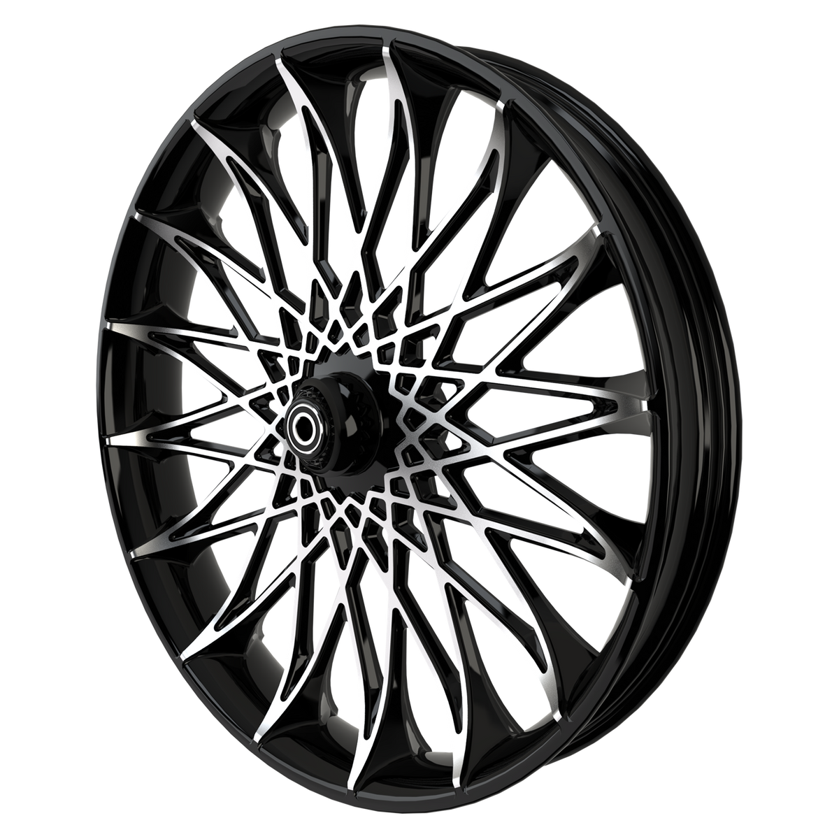 Gasser 3D Harley Black Double Cut Wheels