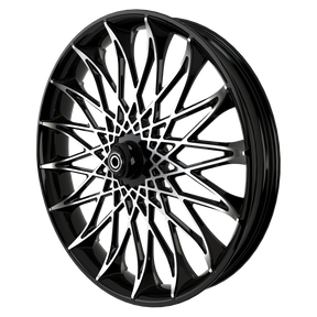 Gasser 3D Harley Black Double Cut Wheels