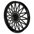 Gasser Harley Softail | Dyna | Sportster Black Double Cut Wheels