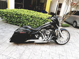 Gasser matching rotor on motorcycle wheel
