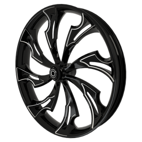 Guinzu 3D Harley Black Double Cut Wheels