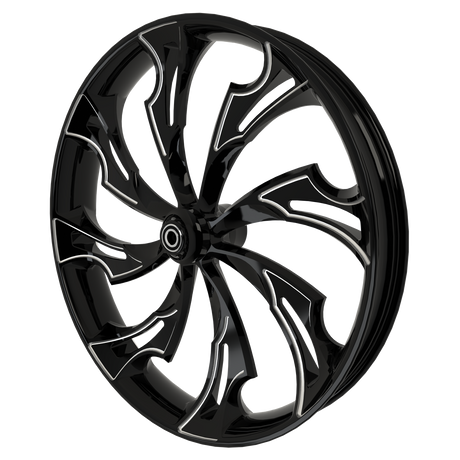 Guinzu 3D Harley Black Double Cut Wheels