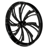 21x5.5 Harley-Davidson Guinzu Black Double Cut Fat Tire Bagger Kit