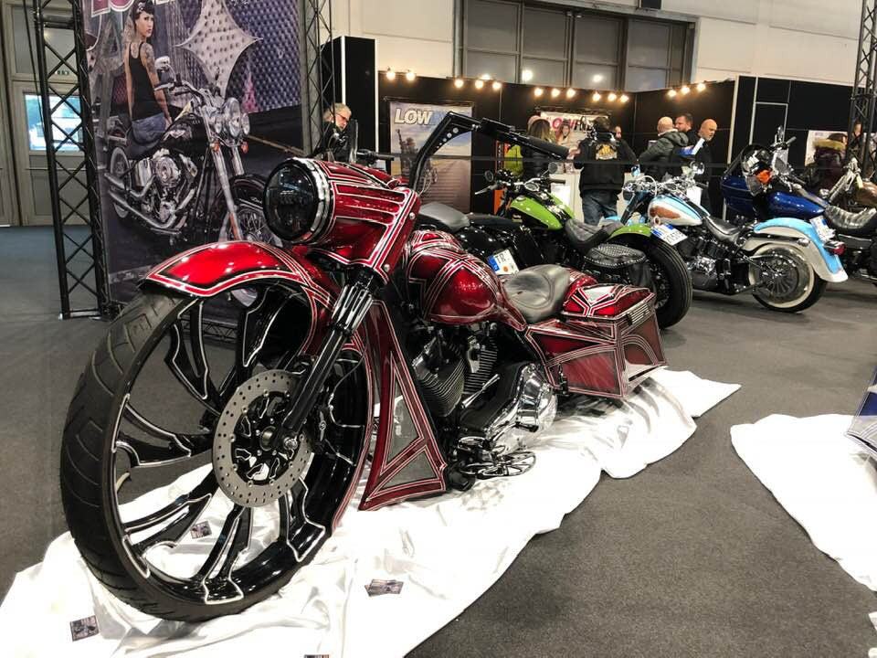 30 Inch Guinzu Black Double Cut Harley Wheel