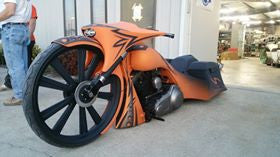 Hot Rod Harley Touring Black Wheels
